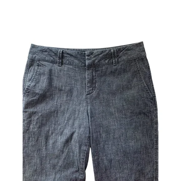 Coldwater Creek Women's Denim Capri Pants Size 8 Medium Blue Cropped Casual - Picture 4 of 11